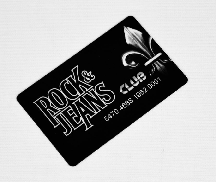Rock & Jeans. Diseño de identidad corporativa y gráficos de marca.