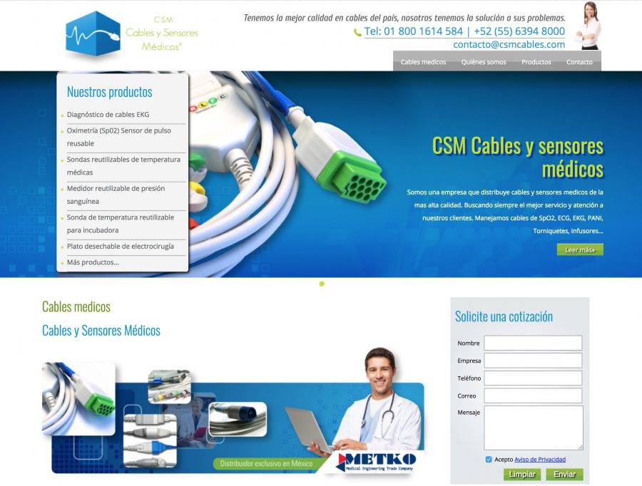 CSM. Diseño y programación de sitio web. 