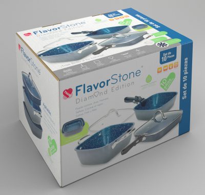 FlavorStone Diamond. Diseño de caja para producto.
